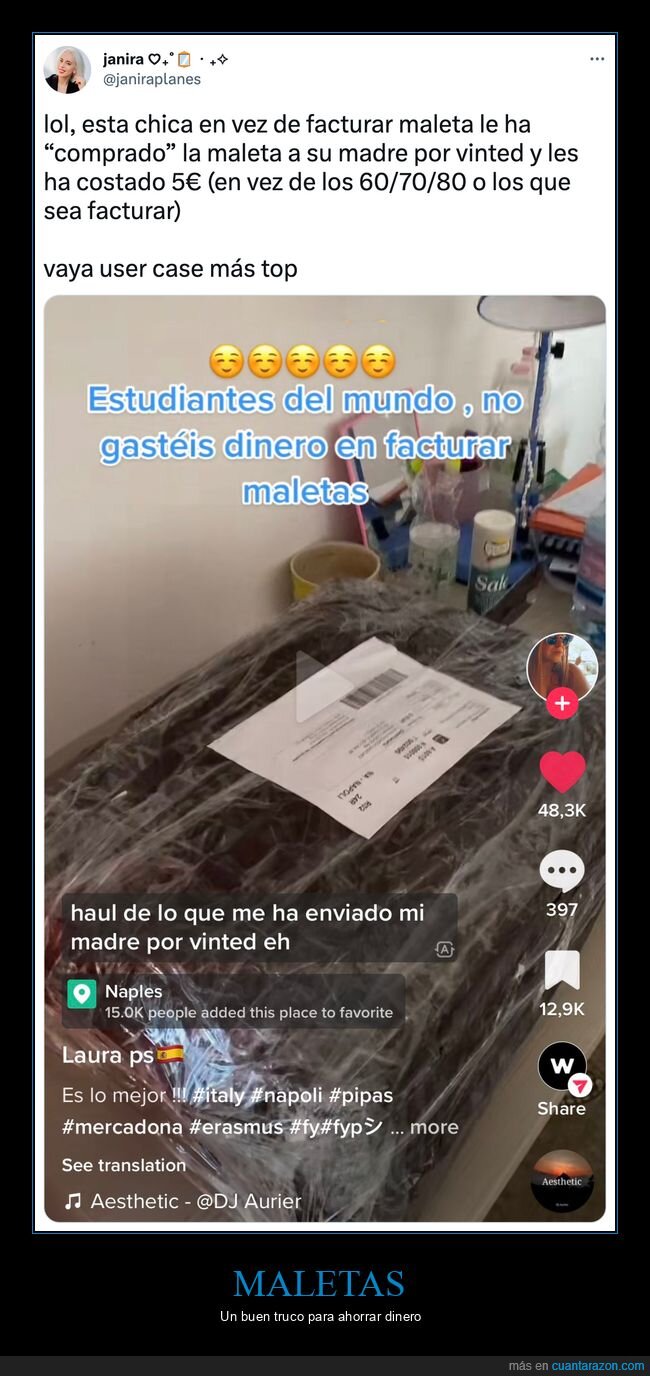 maleta,facturar,vinted