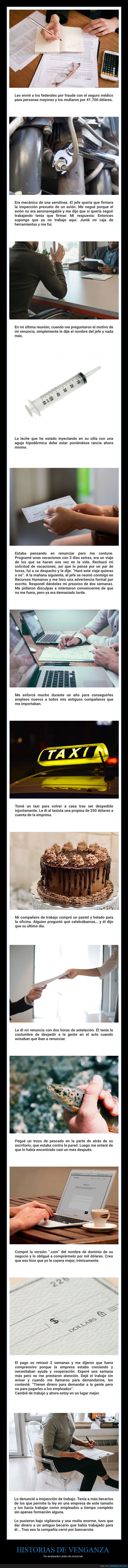 venganza,empleados,jefes,renunciar,trabajo