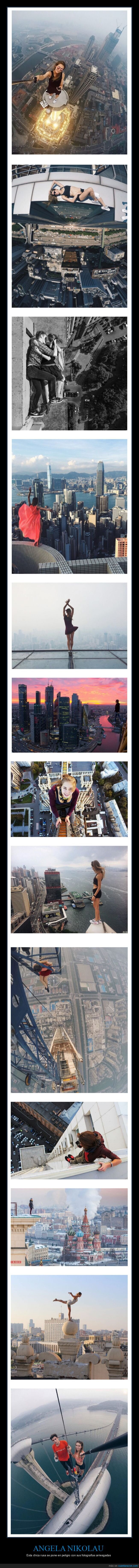 angela nikolau,fotografías arriesgadas