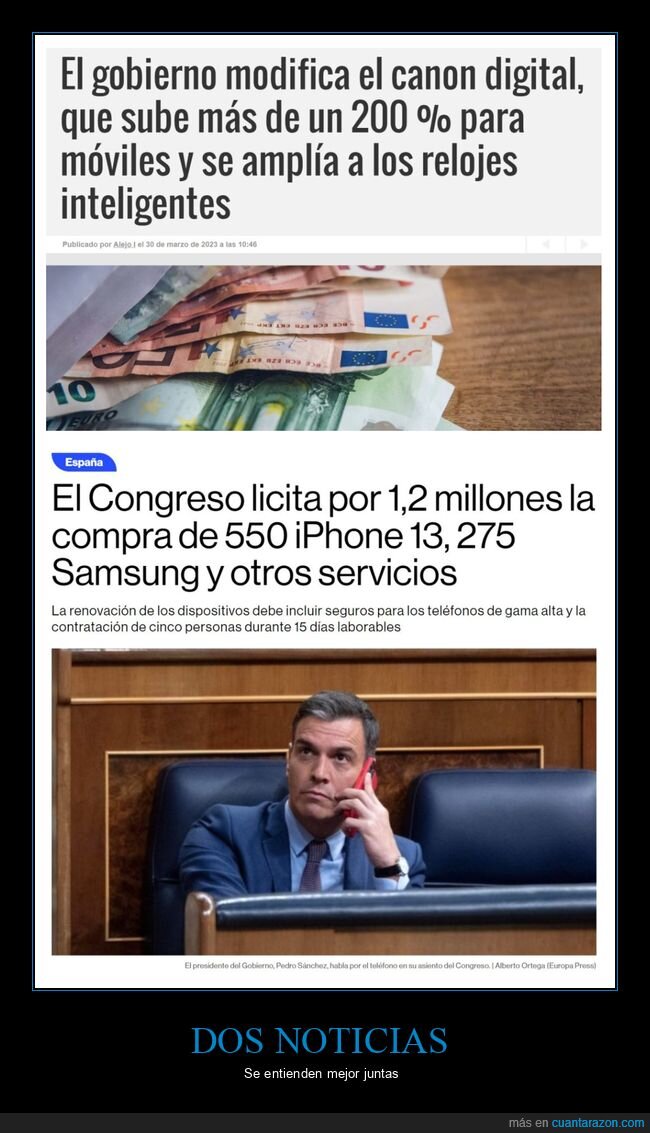 gobierno,canon digital,móviles,relojes inteligentes,compra,políticos