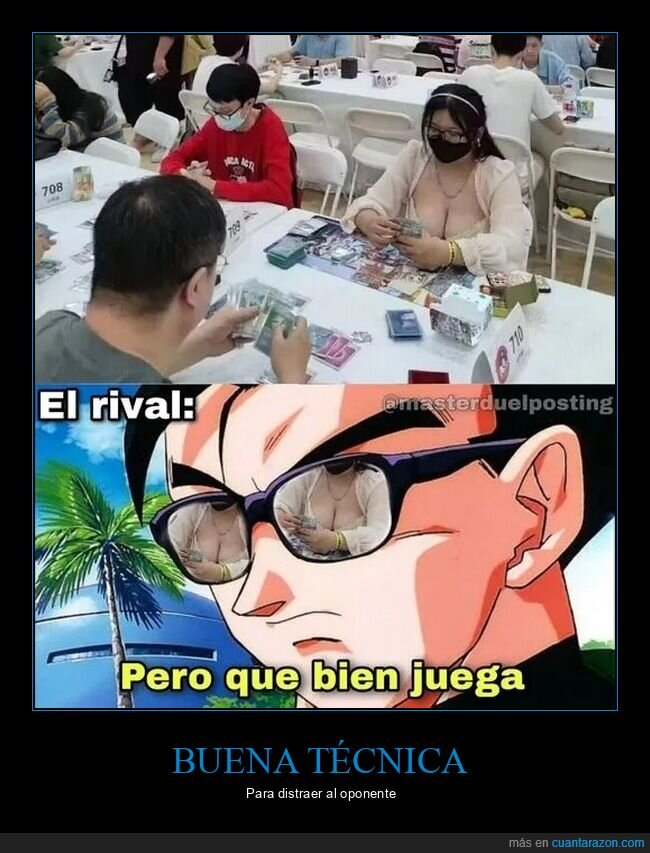 cartas,distracción,escote