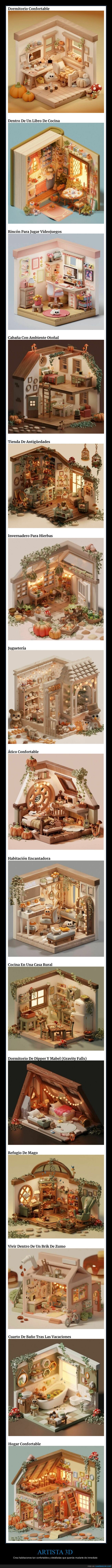 artista 3d,habitaciones