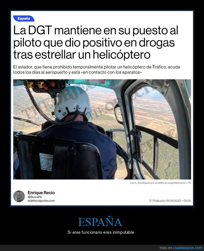 dgt,puesto,piloto,drogas,helicóptero
