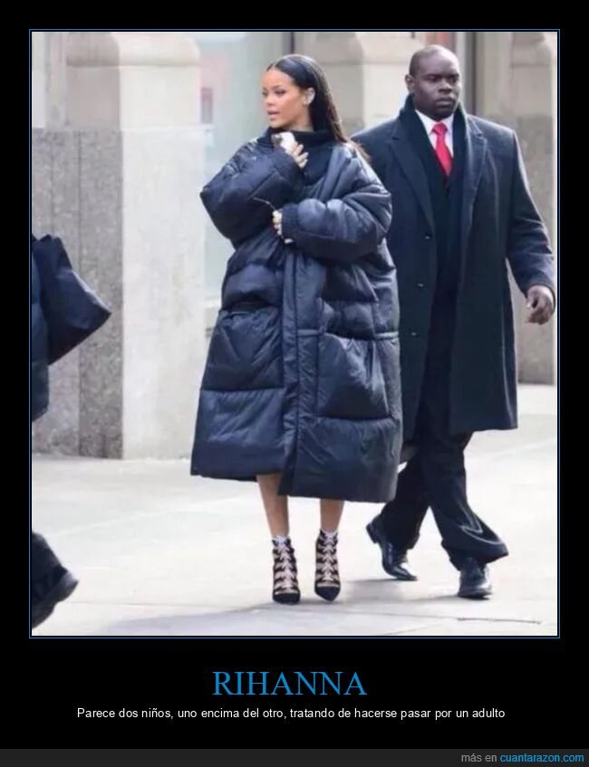 abrigo,dos niños,rihanna,wtf