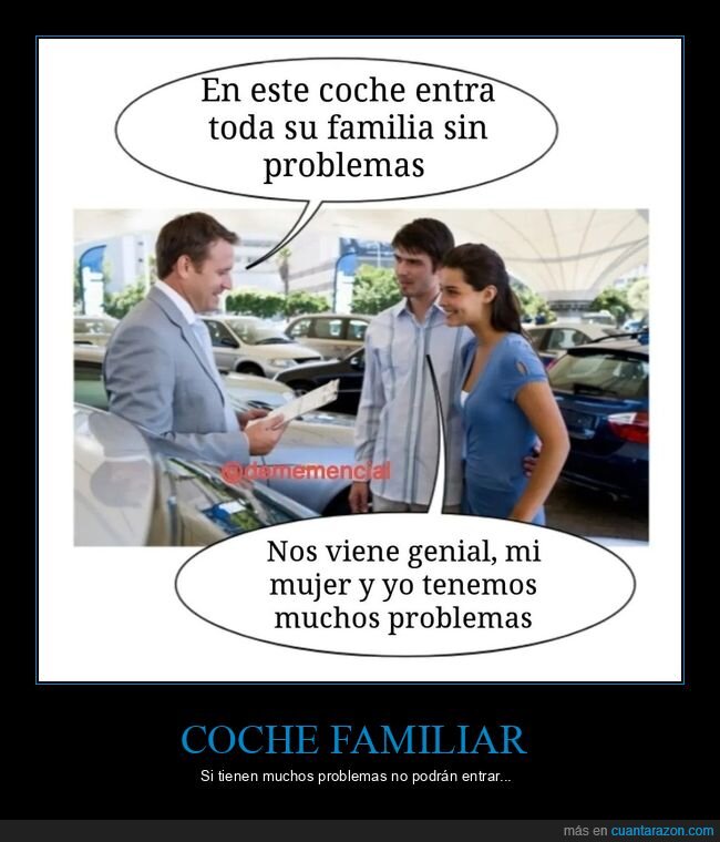 coche,entrar,familia,problemas