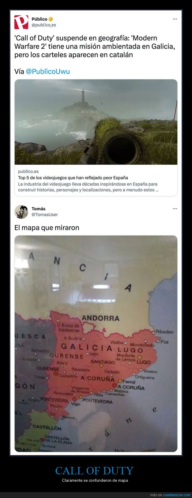 call of duty,catalán,cataluña,fails,galicia,mapa