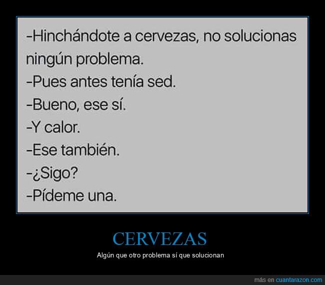 cervezas,solucionar,problemas