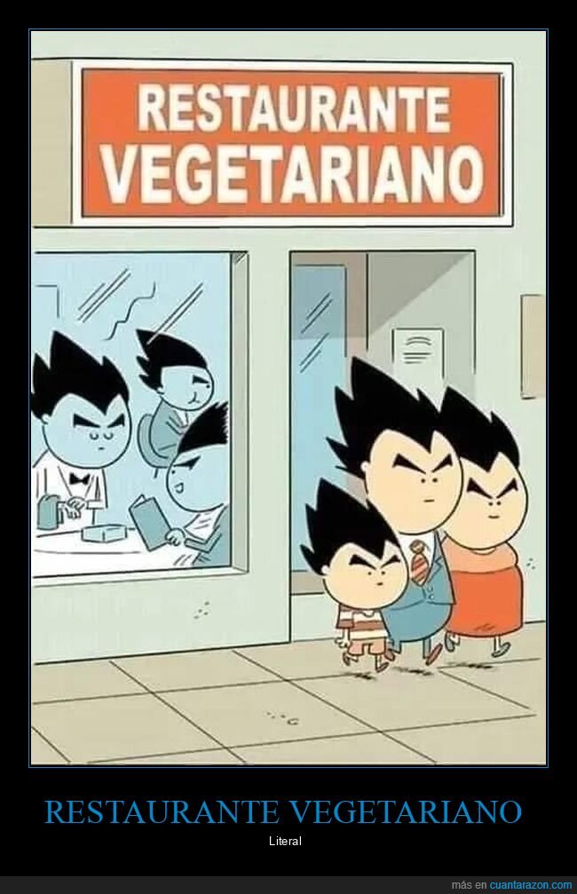 restaurante,vegetariano,vegeta,dragon ball