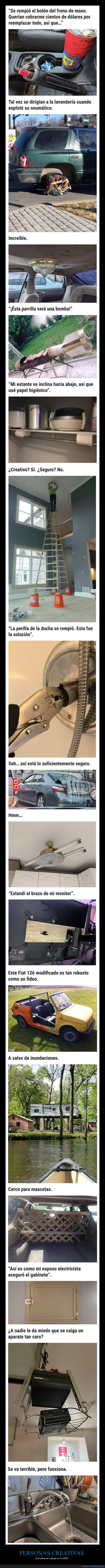 personas creativas,apaños