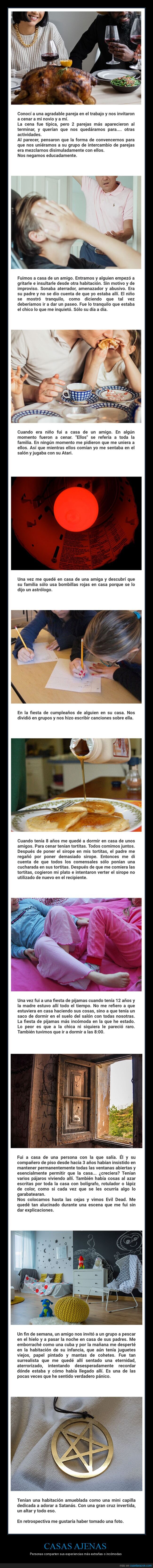 casas ajenas,experiencias incómodas