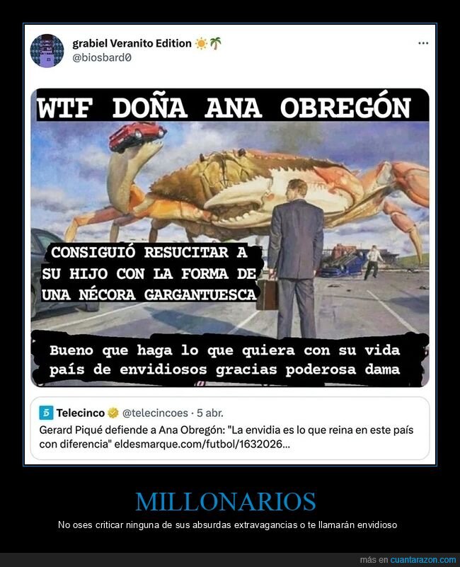 ana obregón,hijo,nécora,piqué