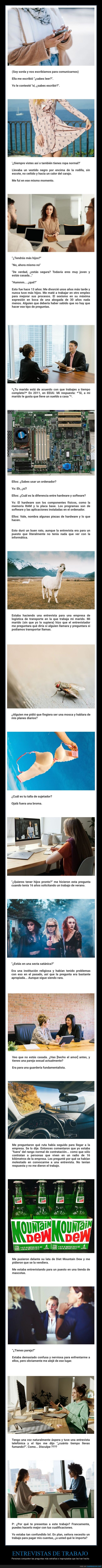 entrevistas de trabajo,preguntas