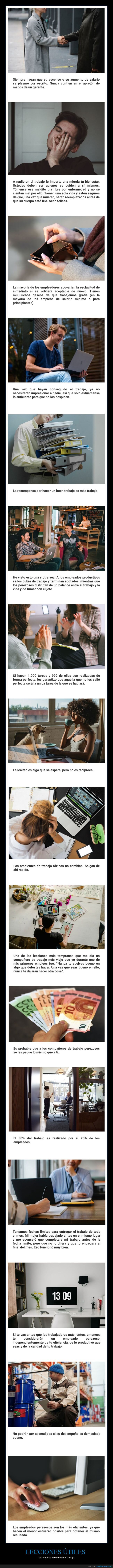 lecciones &uacute;tiles,trabajo