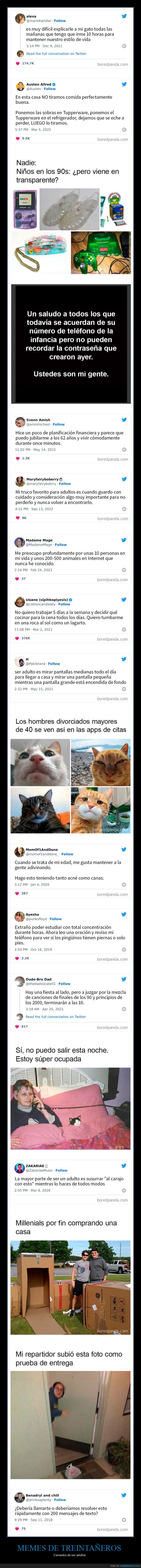 treintañeros,adultos,cansados