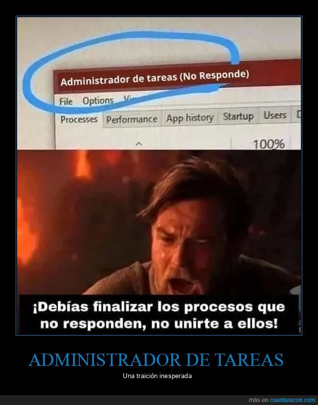 administrador de tareas,no responde