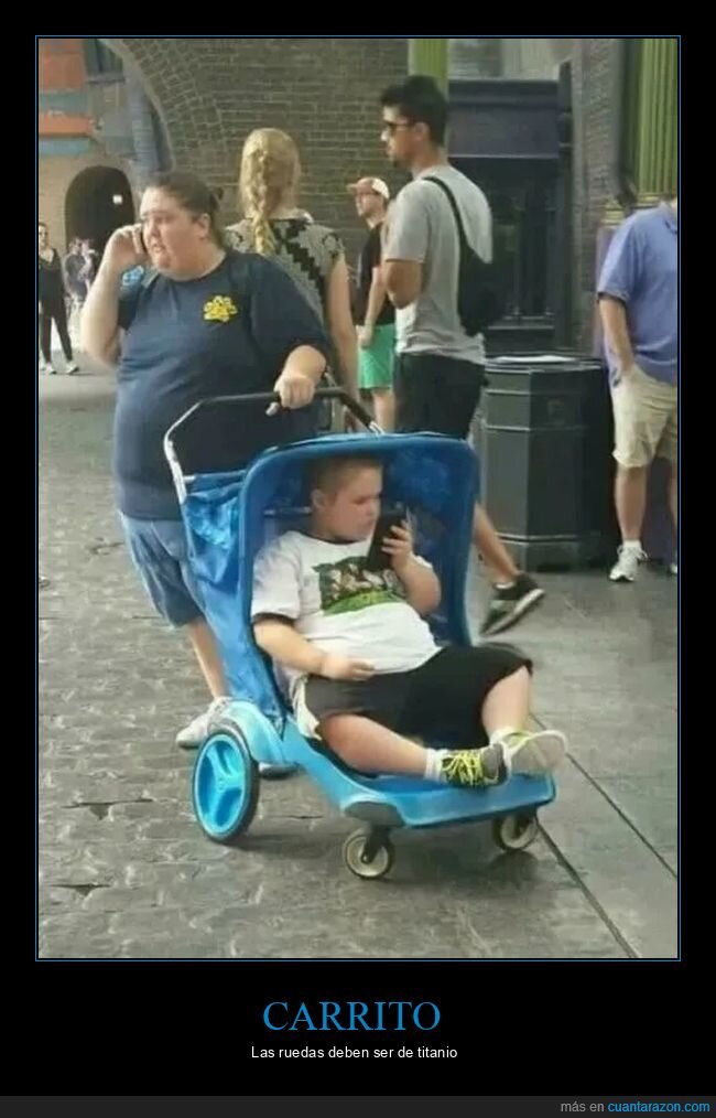 carrito,hijo,madre,niño
