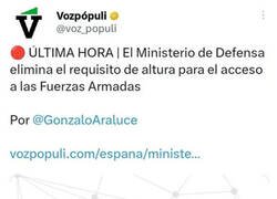 Enlace a Cambios en el ejército