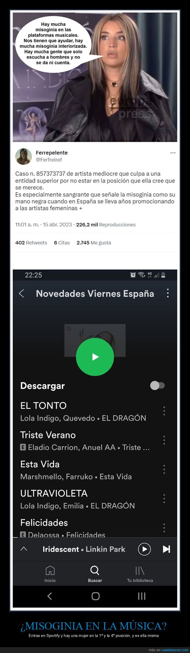 lola índigo,misoginia,spotify