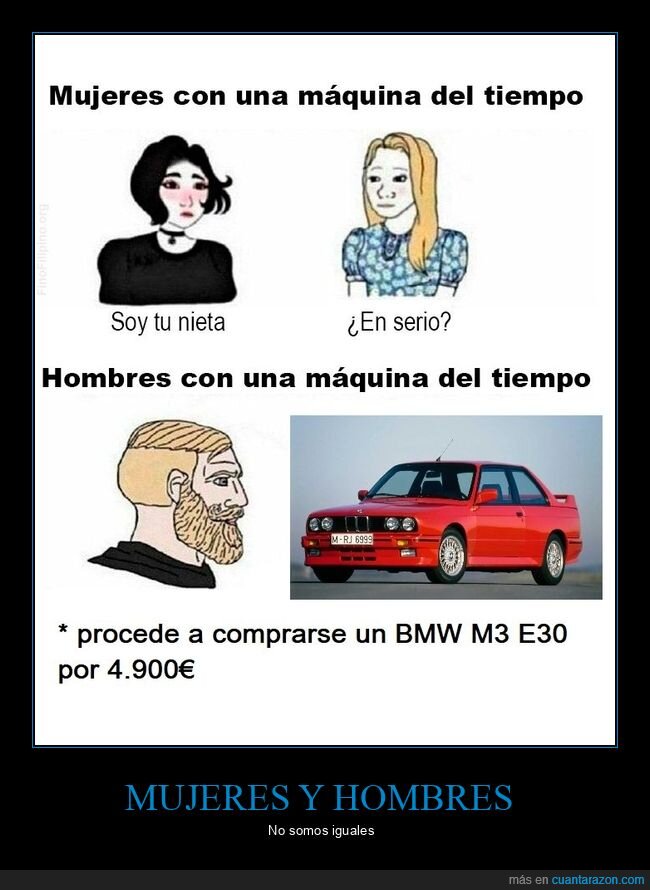 mujeres,hombres,máquina del tiempo,comprar,coche