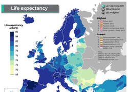 Enlace a Los lugares con mayor y menor esperanza de vida de Europa