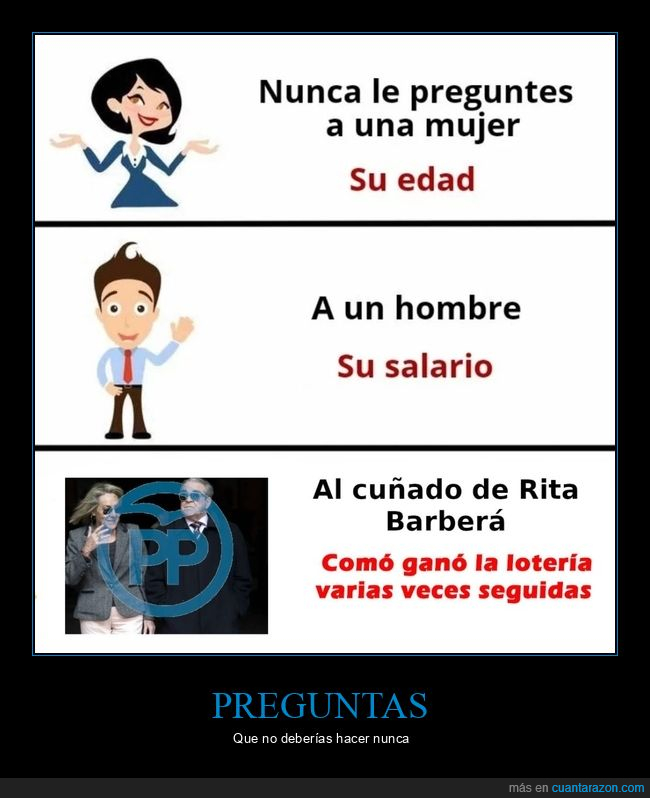 preguntar,cu&ntilde;ado,rita barber&aacute;,loter&iacute;a