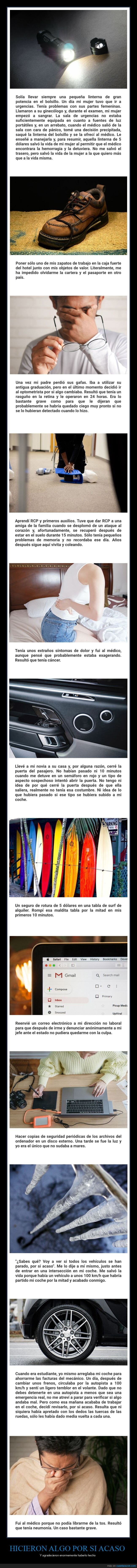 por si acaso,prevenir