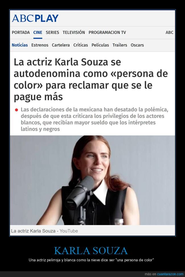 karla souza,persona de color