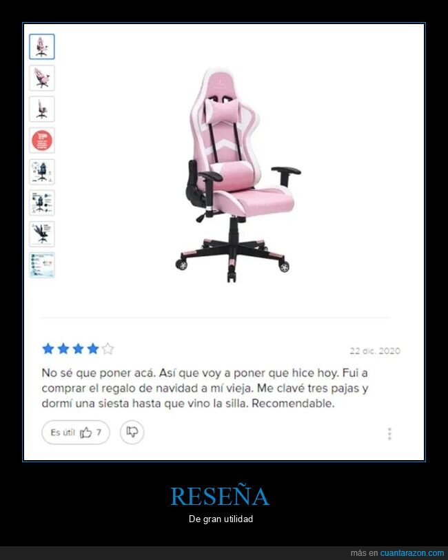 reseña,silla,wtf