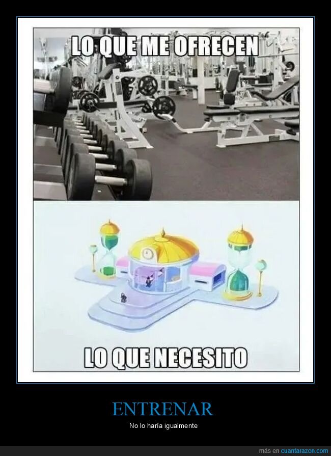 dragon ball,gimnasio,sala del espíritu y el tiempo