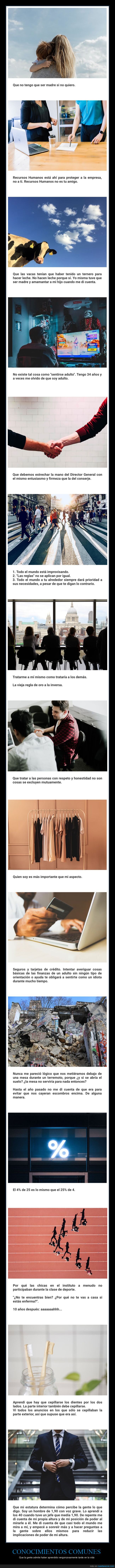 conocimientos comunes,aprender,tarde