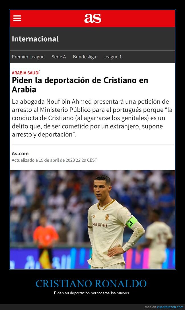 cristiano ronaldo,deportación