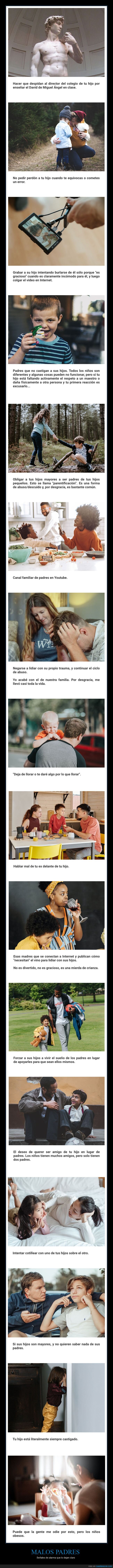 malos padres,paternidad,hijos,señales de alarma