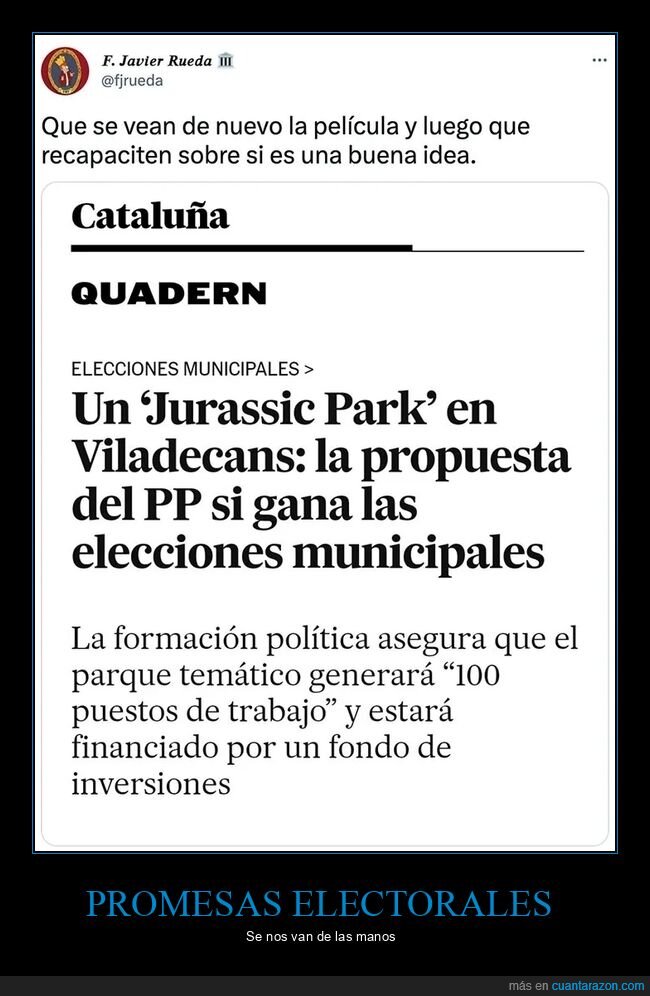 jurassic park,políticos,pp,propuesta,viladecans