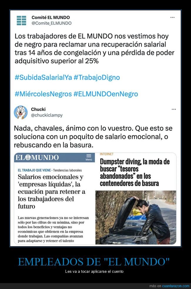 basura,el mundo,salario emocional,salarios