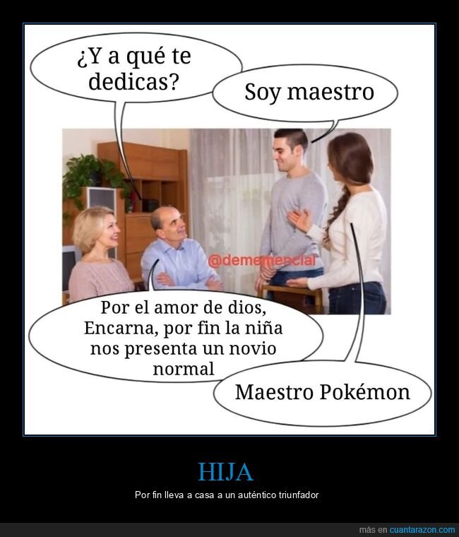 padres,hija,novio,maestro,pokemon