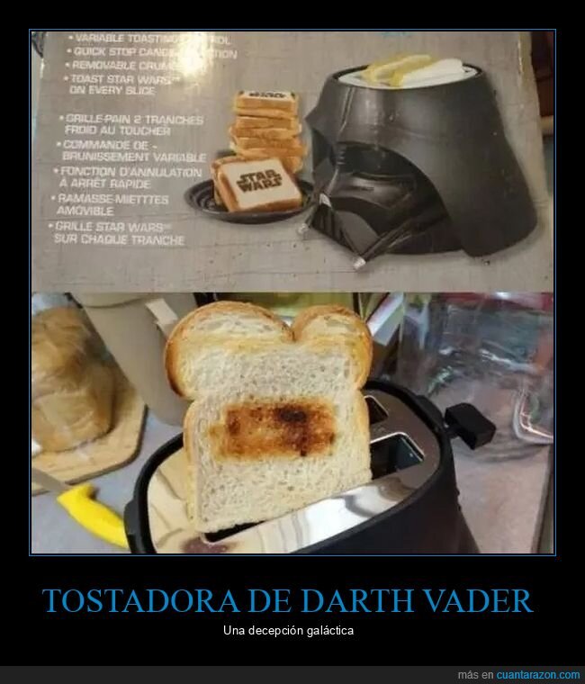 darth vader,fails,star wars,tostadora