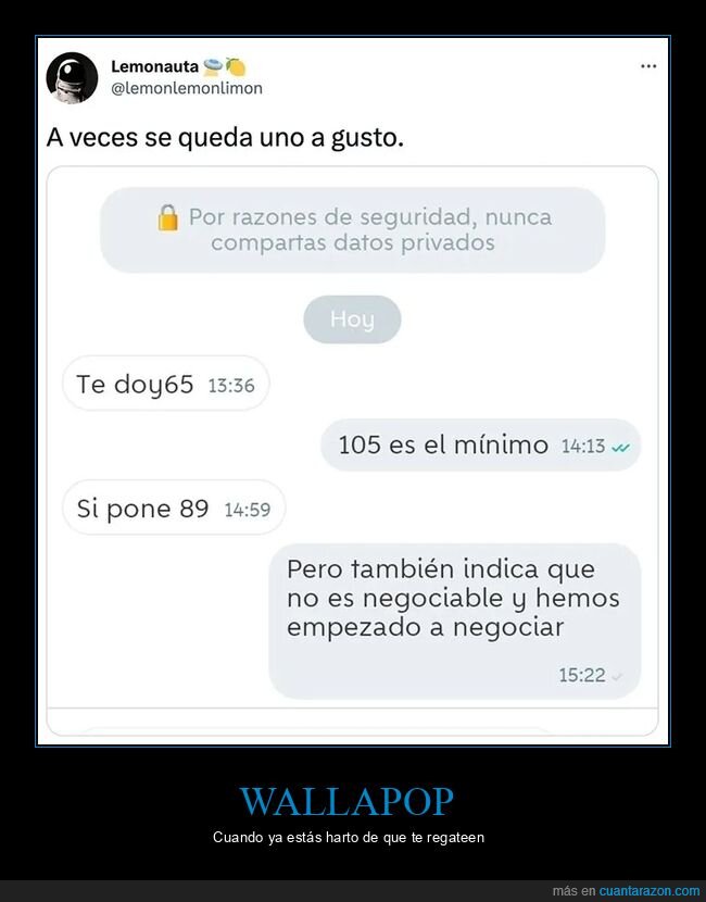 regateando,wallapop