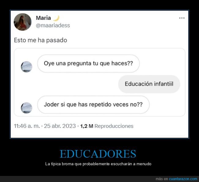 educación infantil,repetir