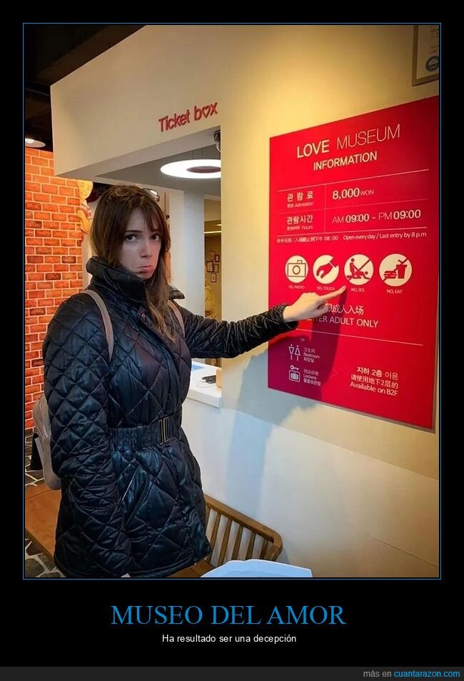 carteles,museo del amor,prohibición