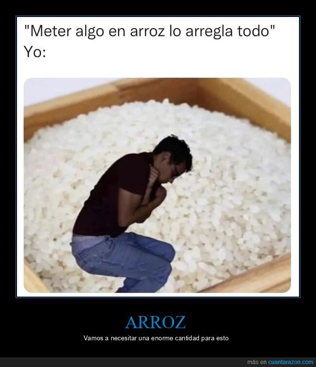 arroz,arreglar