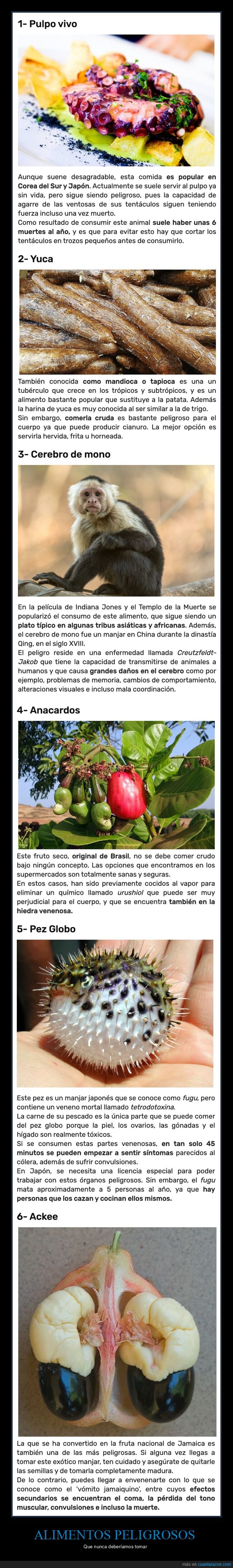 alimentos,peligrosos