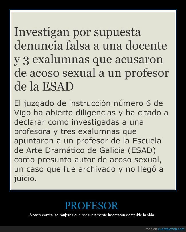 profesor,denuncia falsa,acoso