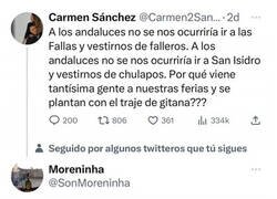 Enlace a Andaluza quejándose de la apropiación cultural