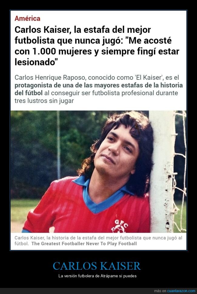 carlos kaiser,futbolista,jugar,fingir,lesionado