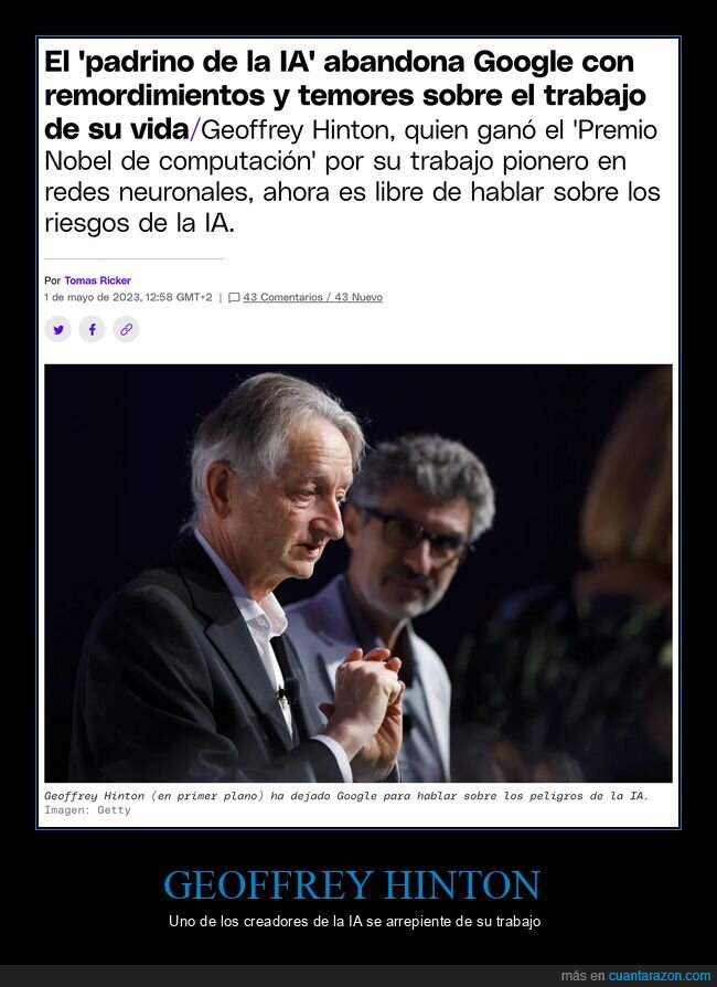 geoffrey hinton,ia,remordimientos