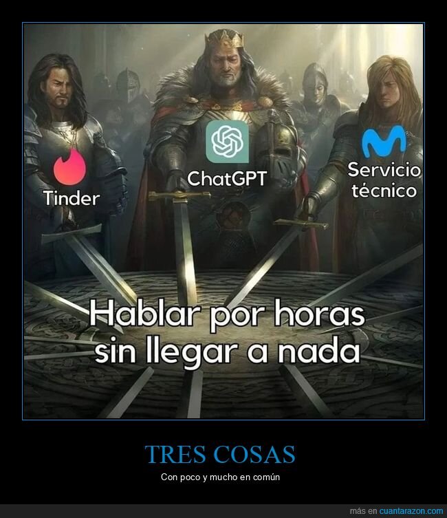 tinder,chatgpt,servicio técnico,en común