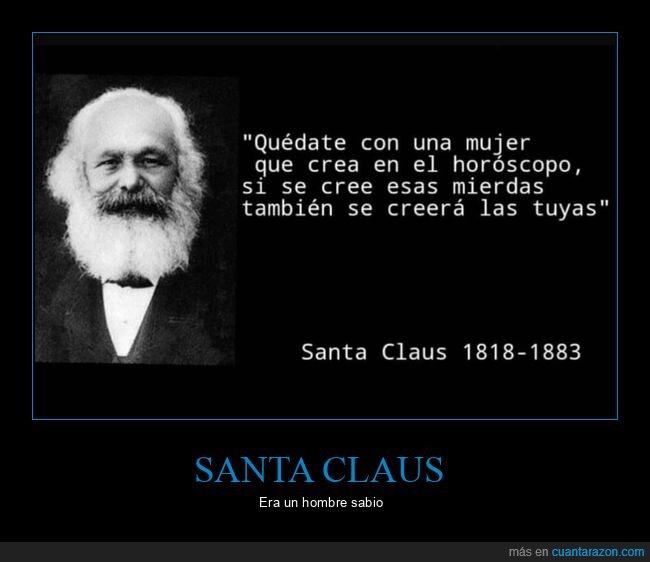 creer,horóscopo,marx,santa claus