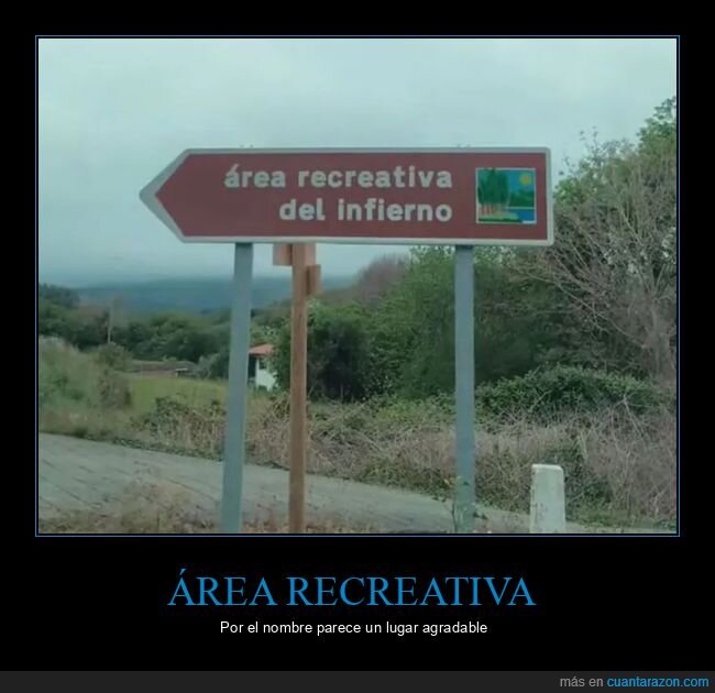 área recreativa,carteles,infierno