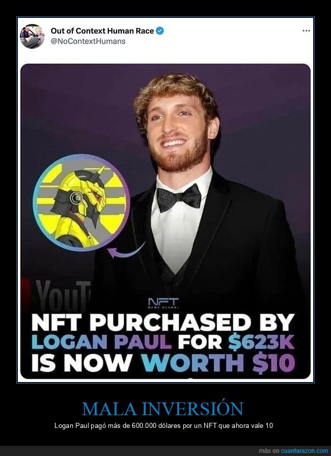 dinero,fails,logan paul,nft