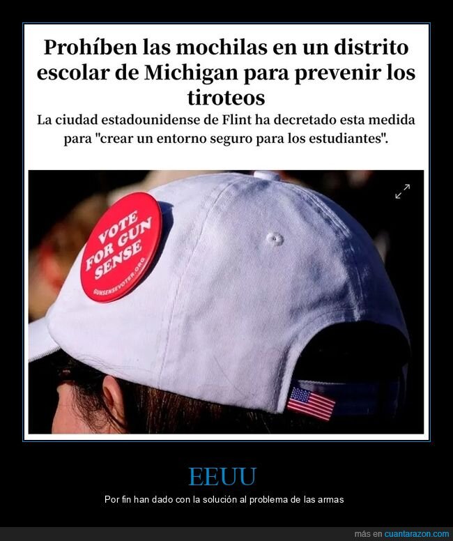 eeuu,mochilas,prohibir,tiroteos